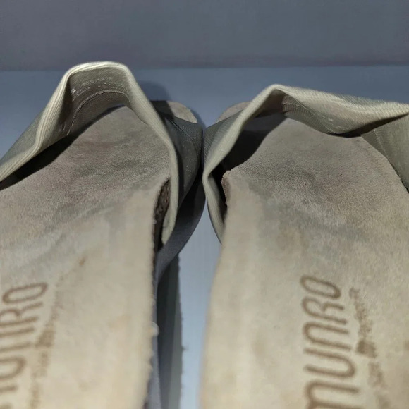 NEW Munro Nalia Sandal Platform Slide Khaki Green Size 8 SUPER SLIM WIDTH - Picture 10 of 13